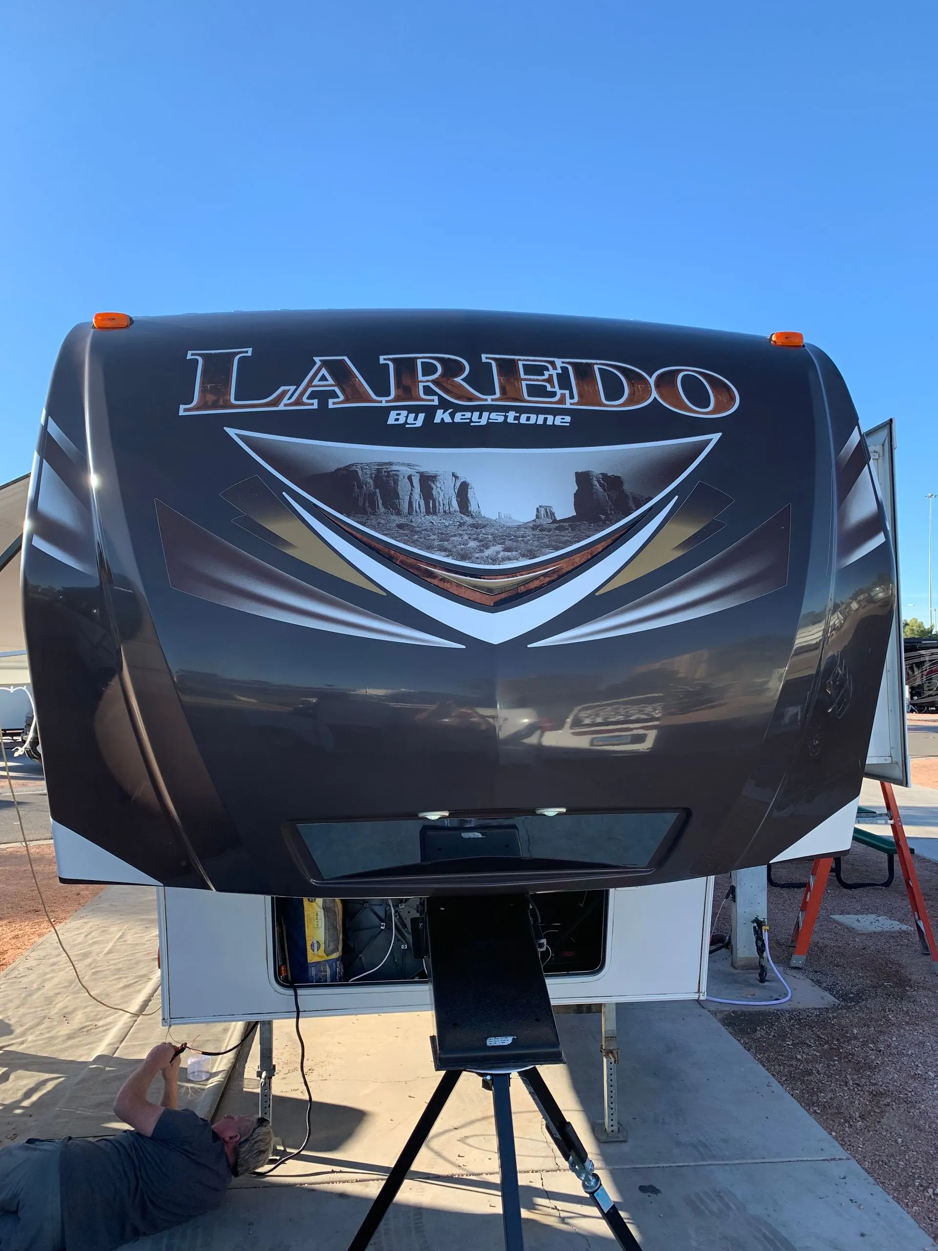 RV after professional cleaning looking pristine and shiny